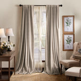 Martha Stewart Lucca Velvet Blackout Curtains - Panel Pair or Valance