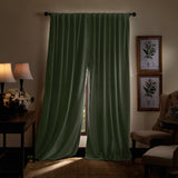 Martha Stewart Lucca Velvet Blackout Curtains - Panel Pair or Valance