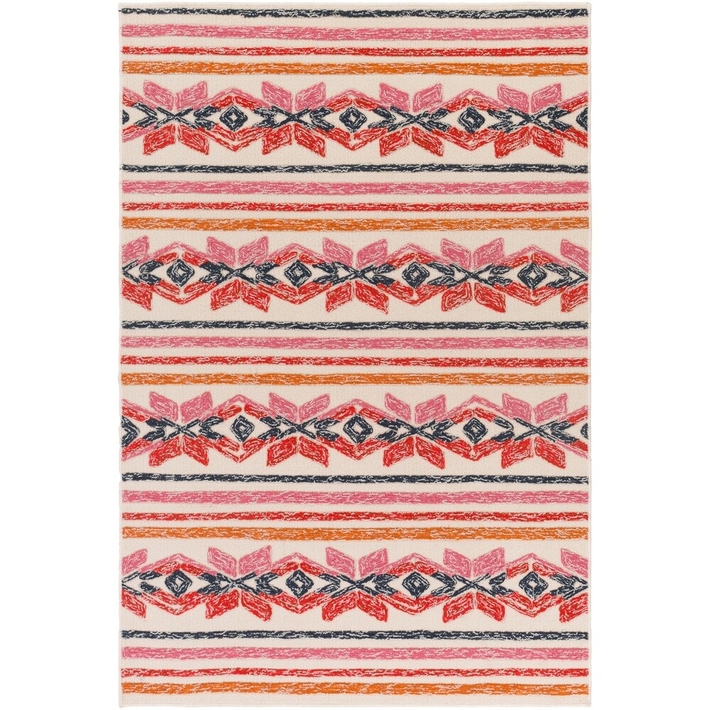 Marvao Southwestern Striped Indoor/ Outdoor Area Rug - 4' x 6'