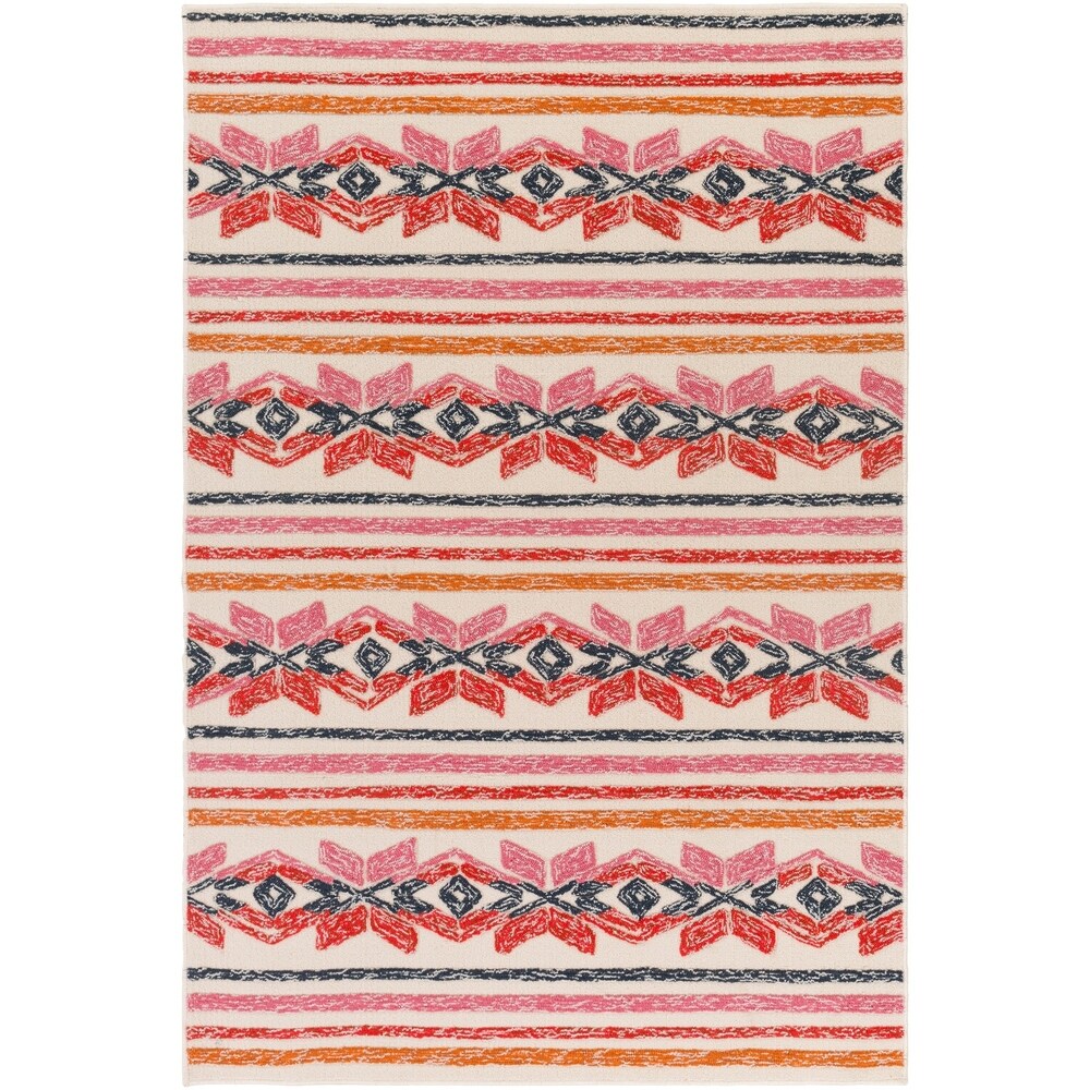Marvao Southwestern Striped Indoor/ Outdoor Area Rug - 4' x 6'