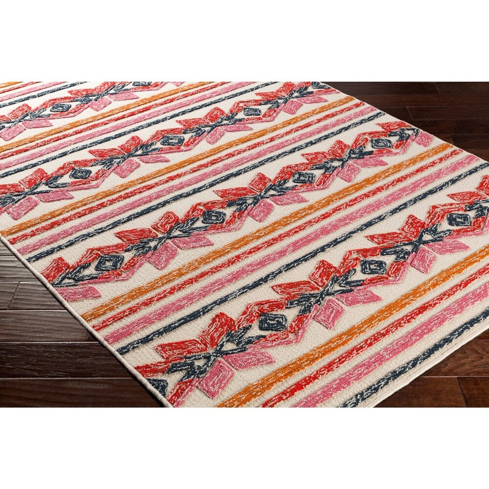 Marvao Southwestern Striped Indoor/ Outdoor Area Rug - 4' x 6'