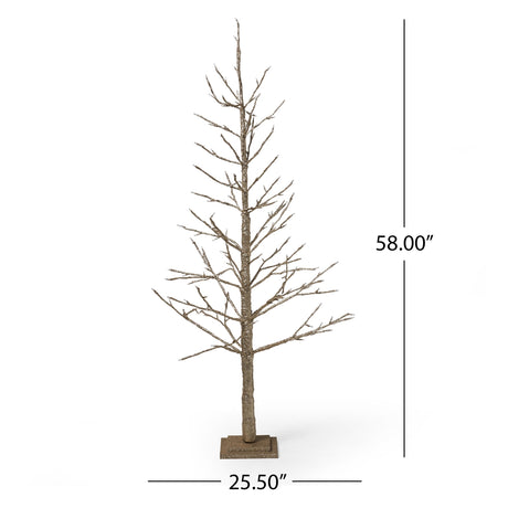 Maryland 5-foot Pre-Lit 186 Warm White LED Artificial Christmas Twig Tree by Christopher Knight Home