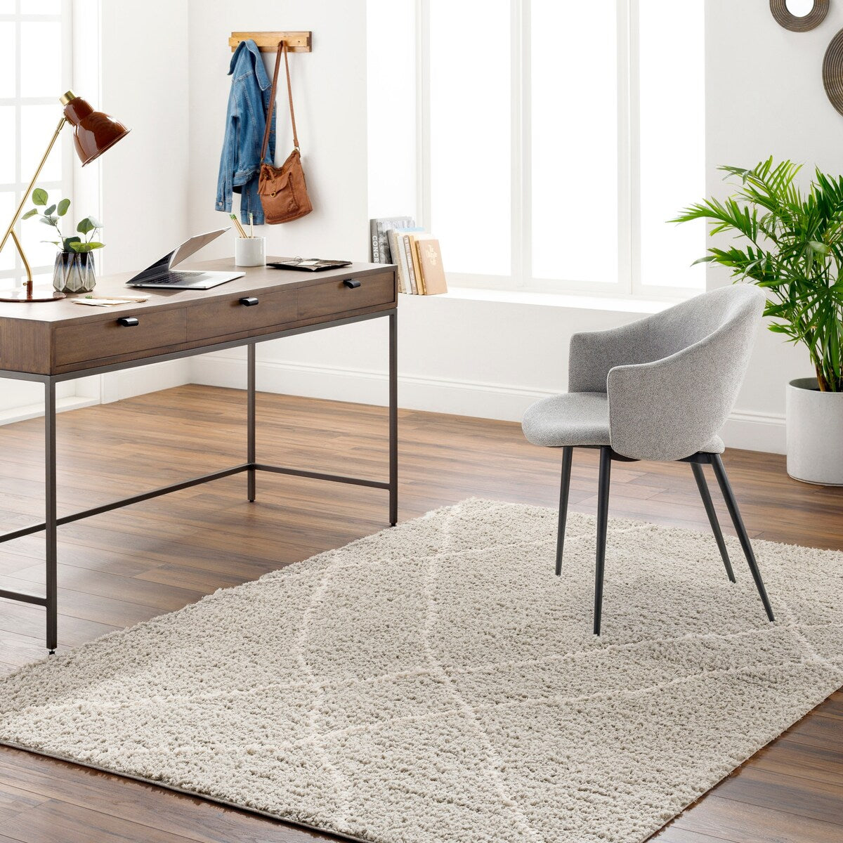 Maryland Shag Diamond Moroccan Area Rug