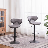 Carbon Loft Medway Weathered Airlift Adjustable Swivel Barstool (Set of 2)