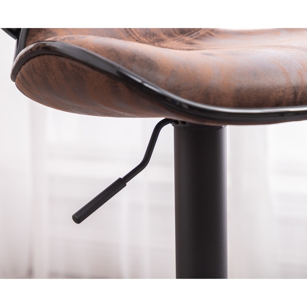 Carbon Loft Medway Weathered Airlift Adjustable Swivel Barstool (Set of 2)