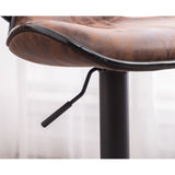 Carbon Loft Medway Weathered Airlift Adjustable Swivel Barstool (Set of 2)
