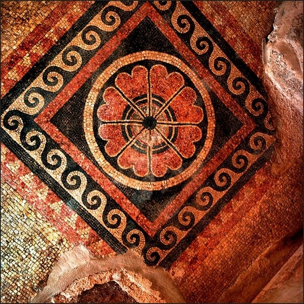 Masada Tiles-HARMSC54458 Print 6"x6" by Harold Silverman - Msc.