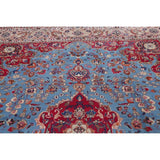 Mashad Floral Hand-Knotted Wool Persian Oriental Area Rug - 12'2" x 9'6"