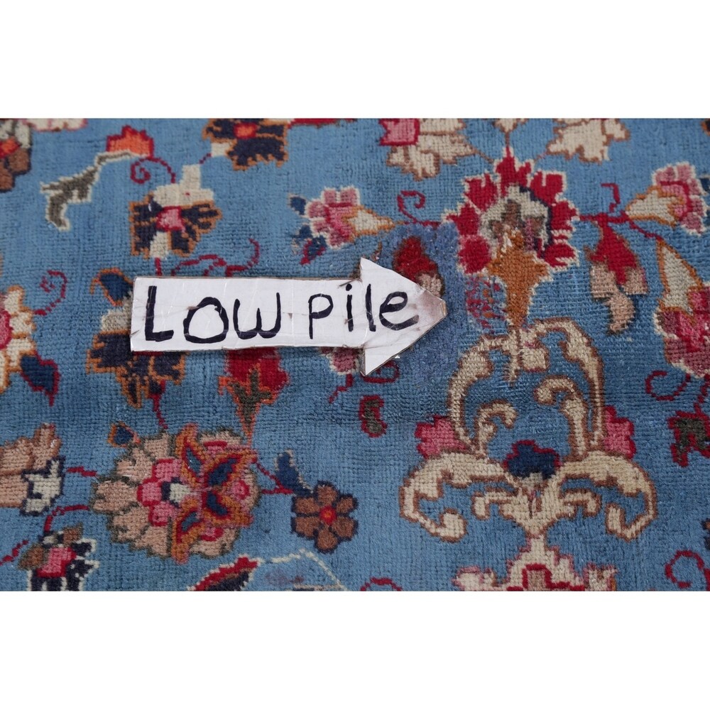 Mashad Floral Hand-Knotted Wool Persian Oriental Area Rug - 12'2" x 9'6"