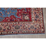 Mashad Floral Hand-Knotted Wool Persian Oriental Area Rug - 12'2" x 9'6"