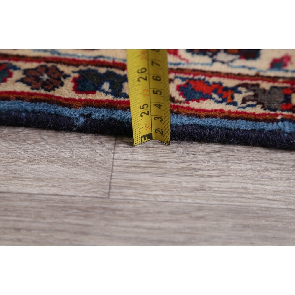 Mashad Floral Hand-Knotted Wool Persian Oriental Area Rug - 12'2" x 9'6"