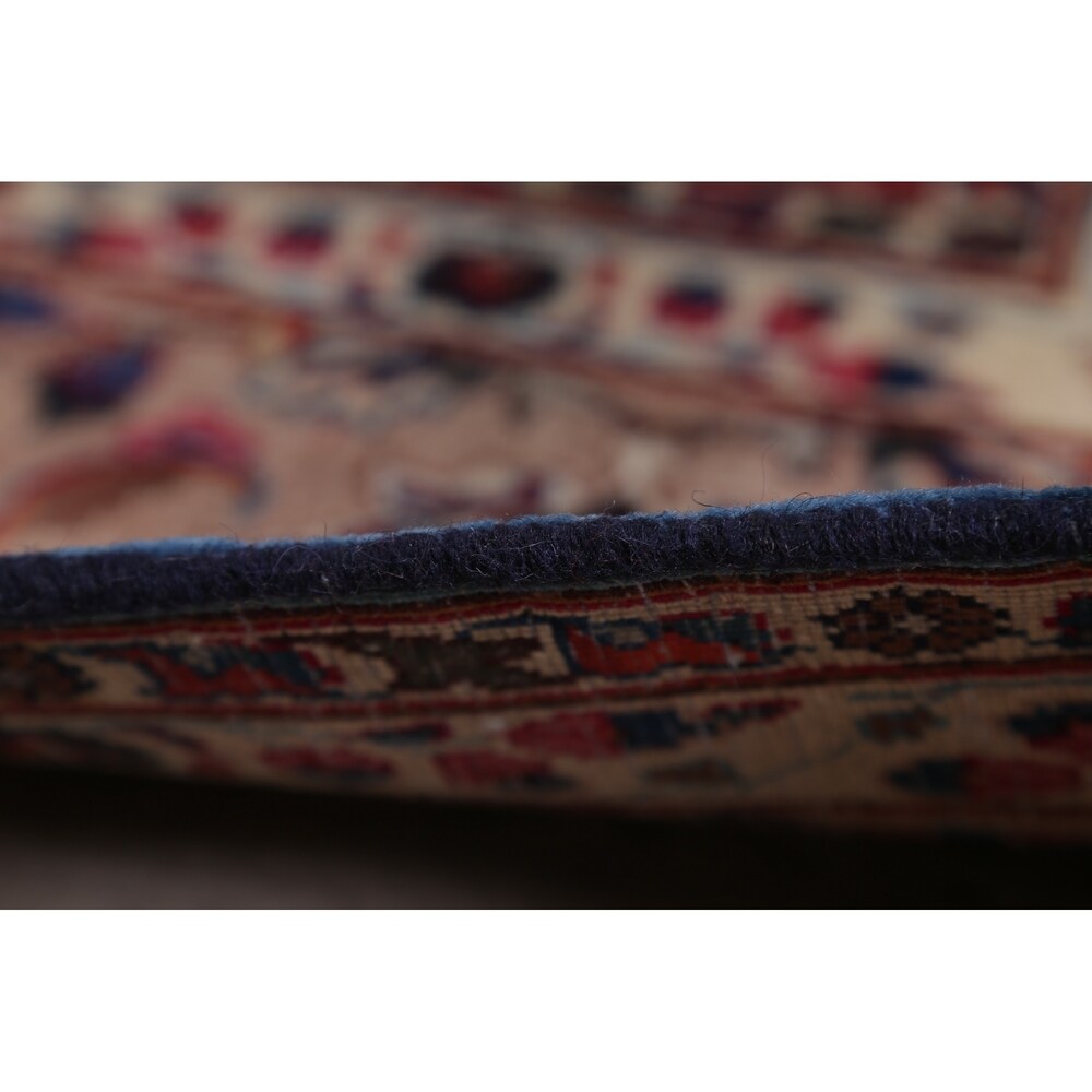 Mashad Floral Hand-Knotted Wool Persian Oriental Area Rug - 12'2" x 9'6"