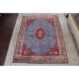 Mashad Floral Hand-Knotted Wool Persian Oriental Area Rug - 12'2" x 9'6"