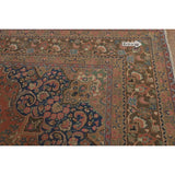 Mashad Persian Vintage Area Rug Handmade Wool Carpet - 9'6" x 12'8"