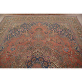 Mashad Persian Vintage Area Rug Handmade Wool Carpet - 9'6" x 12'8"