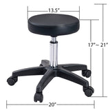 Massage Salon Tattoo Chair with Two Trays Esthetician Bed with Hydraulic Stool,Multi-Purpose 3-Section Facial Bed Table