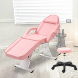 Massage Salon Tattoo Chair,2 Trays Esthetician Bed,Hydraulic Stool,3-Section Facial Table,Adjustable Barber Spa Beauty Equipment