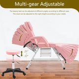 Massage Salon Tattoo Chair,2 Trays Esthetician Bed,Hydraulic Stool,3-Section Facial Table,Adjustable Barber Spa Beauty Equipment