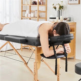Massage Table, Portable Massage Bed, PU Leather SPA Bed, Height Adjustable Professional Salon Facial Bed with Carry Case