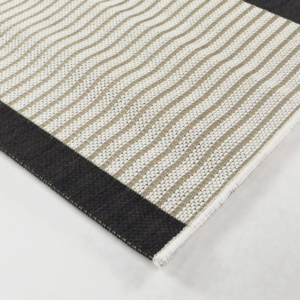 Massimo Modern Plaid Stripe Indoor/Outdoor Area Rug