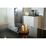 Ivory Flameless Candle Votive - Flat Top Unscented - 1.5" x 4.2" by Matchless Candle Co.