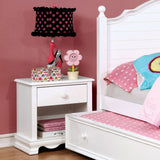 Jevi Transitional Solid Wood 1-Drawer Youth Nightstand by Furniture of America
