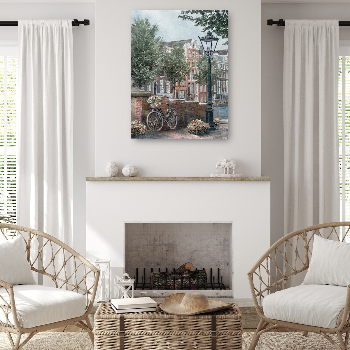 Matin De Village By Studio Arts Canvas Art Print