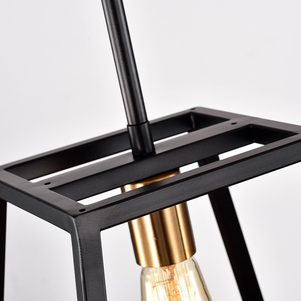 Matte Black 1 Light Dimmable Mini Pendant with 54" Rods - 67*10*10