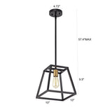 Matte Black 1 Light Dimmable Mini Pendant with 54" Rods - 67*10*10