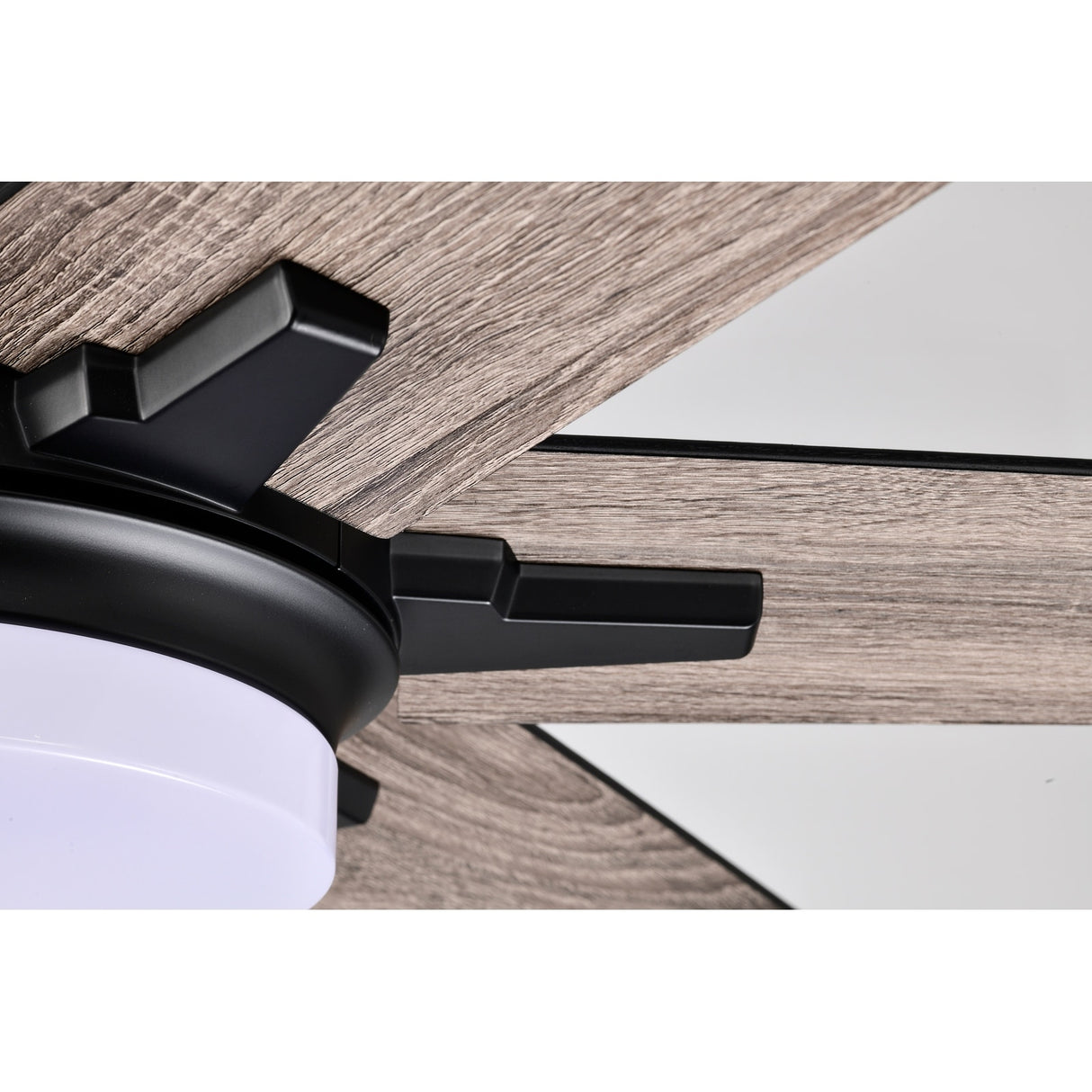 Matte Black 52 in. 6-Speed Integrated LED Indoor 6-Blade Ceiling Fan with Light Kit and Remote Control