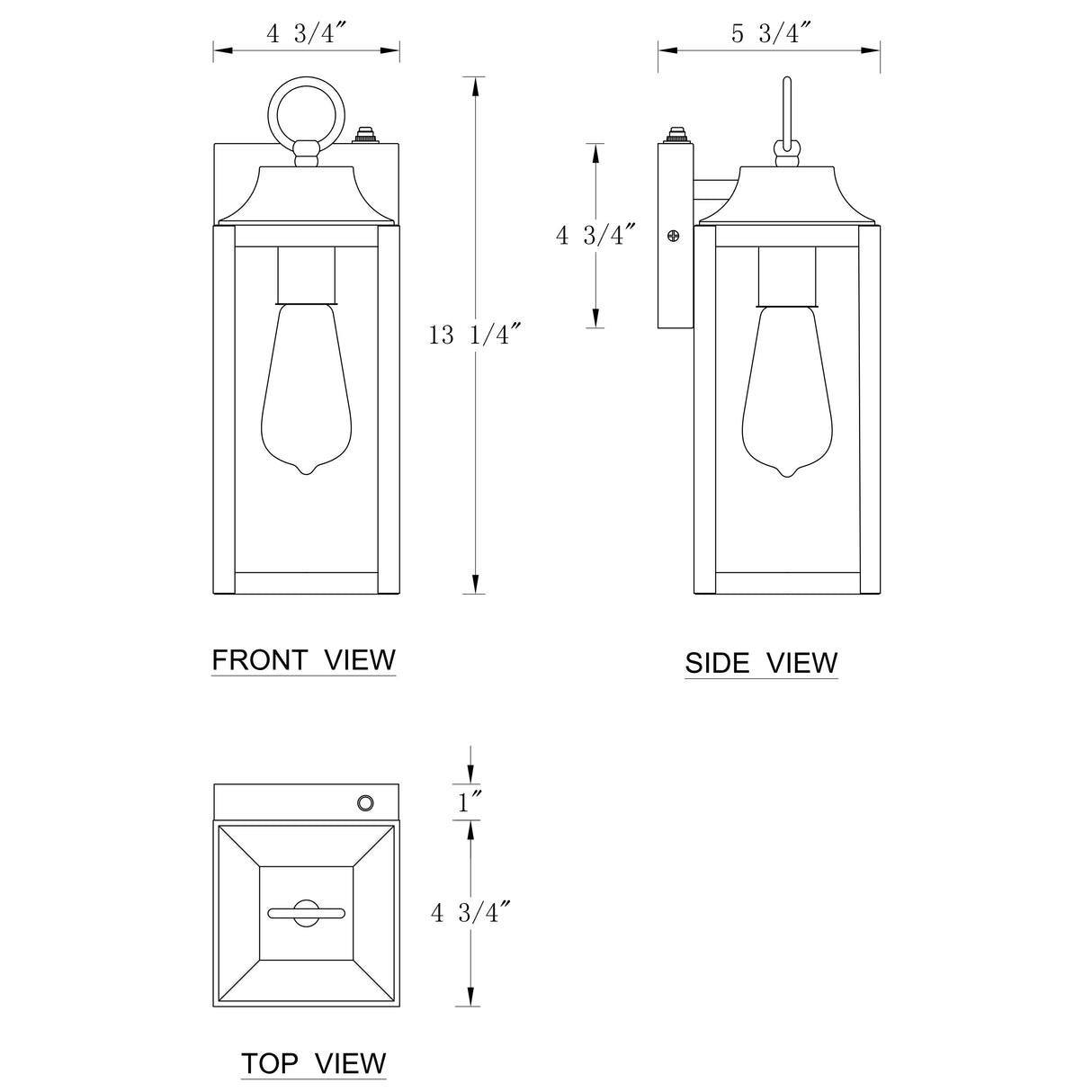 C Cattleya 2-Pack Matte Black Dusk to Dawn Outdoor Wall Sconce Light