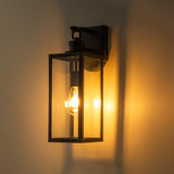 C Cattleya 1-Light Motion Sensor Dusk to Dawn Outdoor Wall Light Sconce with Adjustable Sensitivity and Timer