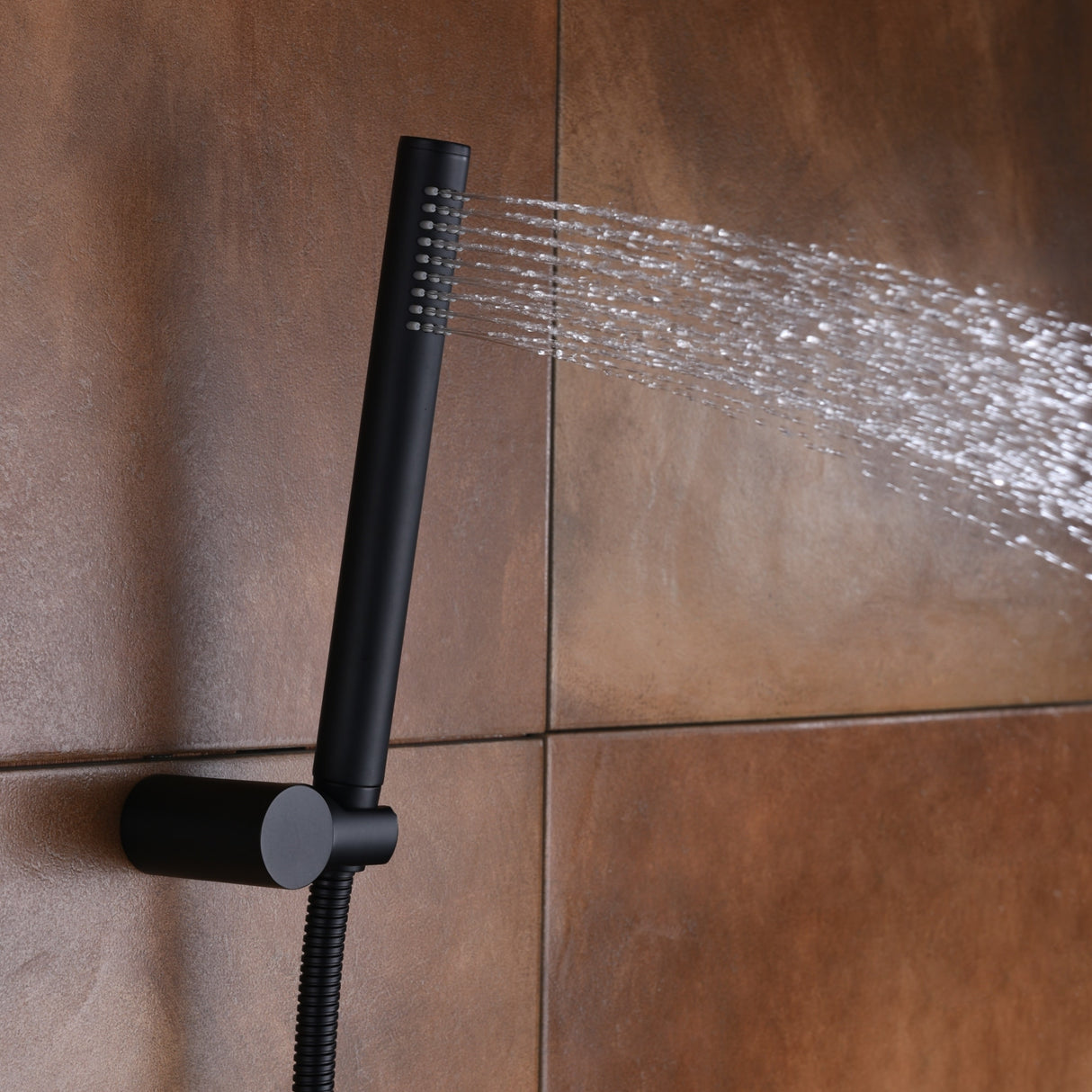 SUMERAIN Matte Black Shower Faucet Set System