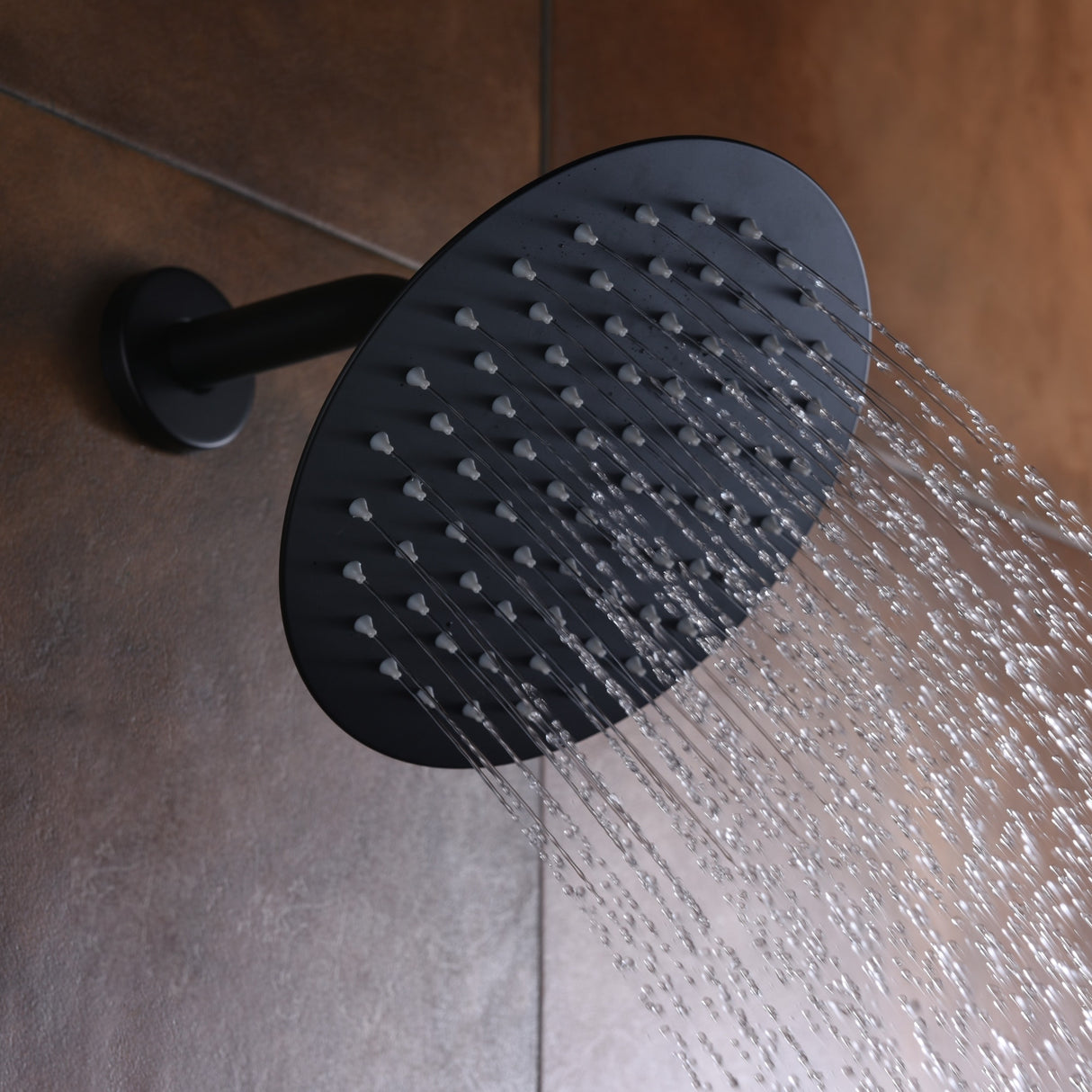 SUMERAIN Matte Black Shower Faucet Set System