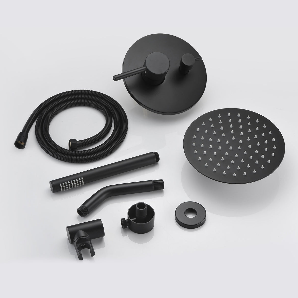 SUMERAIN Matte Black Shower Faucet Set System