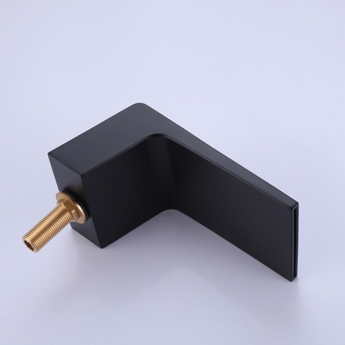 Matte Black Waterfall Bathroom Tub Faucet with Handshower
