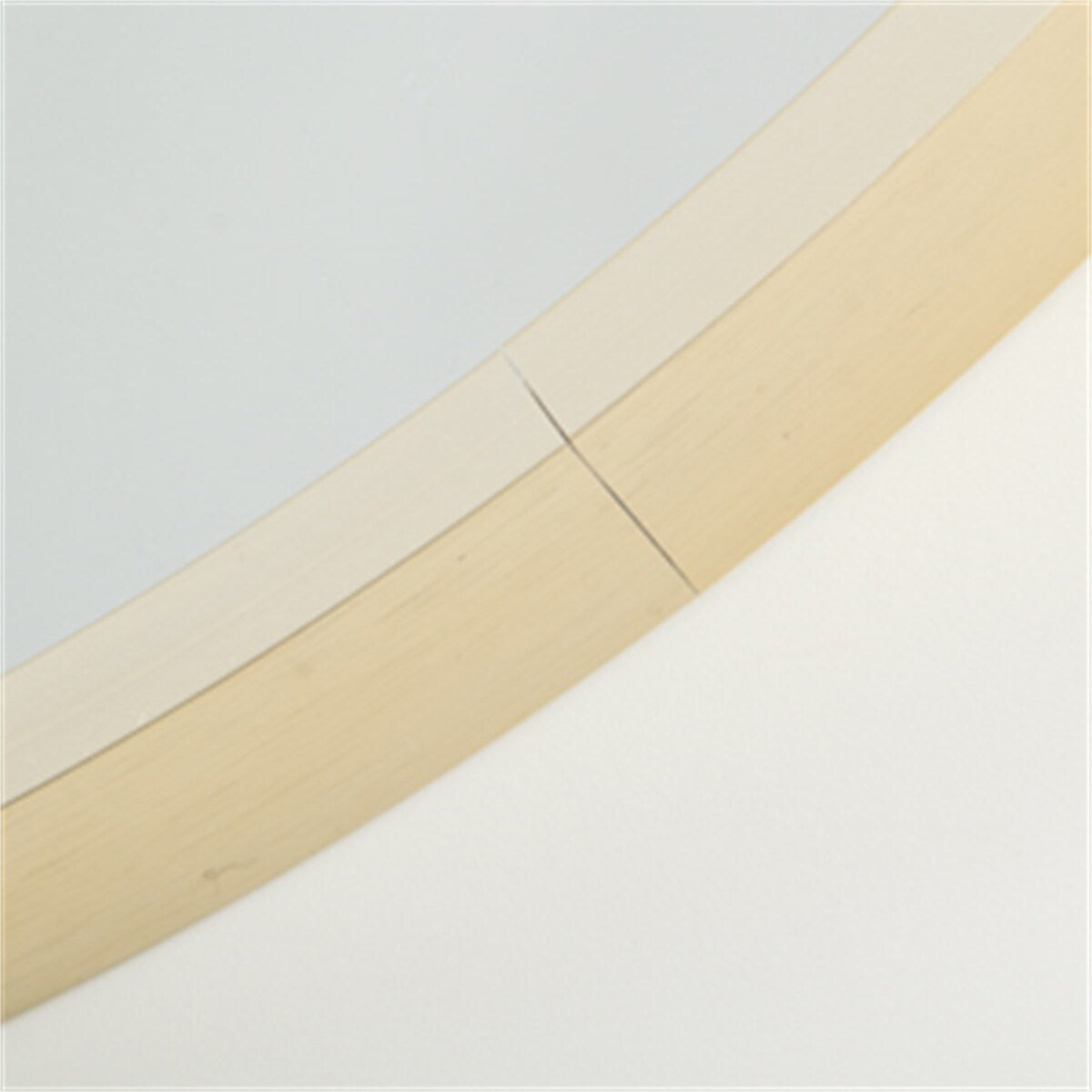 Matte Gold 24'' Round Mirror Metal Framed Circle Wall-Mounted Mirror