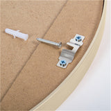 Matte Gold 24'' Round Mirror Metal Framed Circle Wall-Mounted Mirror