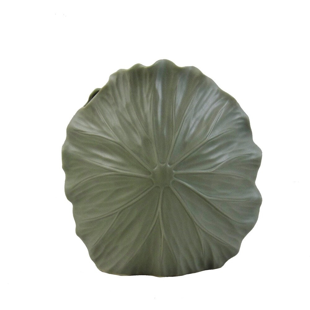 FireFly Matte Grey Ceramic 12-inch Vase