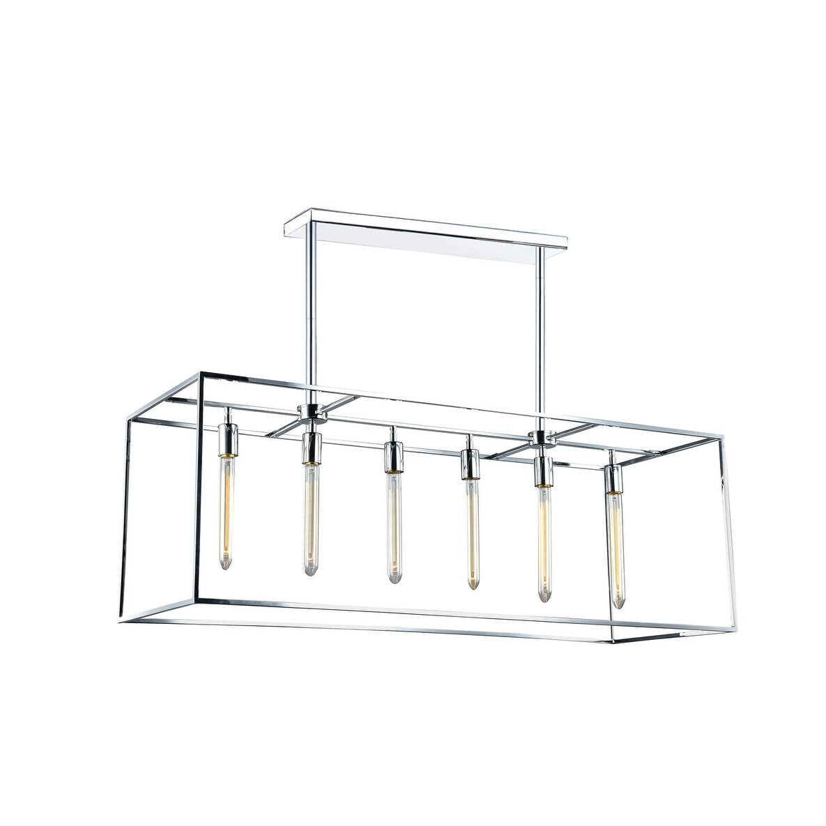 Madison Lighting Six Light Pendant Glowstick Chrome - Exact Size