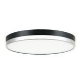 Matteo M15302BKCH One Light Flush Mount Tone Black Chrome - One Size