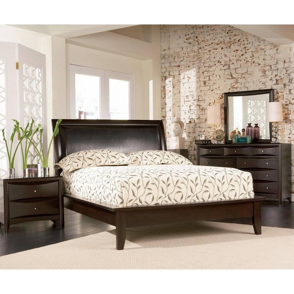 Mauritia Cappuccino 4-piece Bedroom Set
