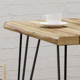 Christopher Knight Home Maverick Indoor Industrial Acacia Wood Dining Table - Teak
