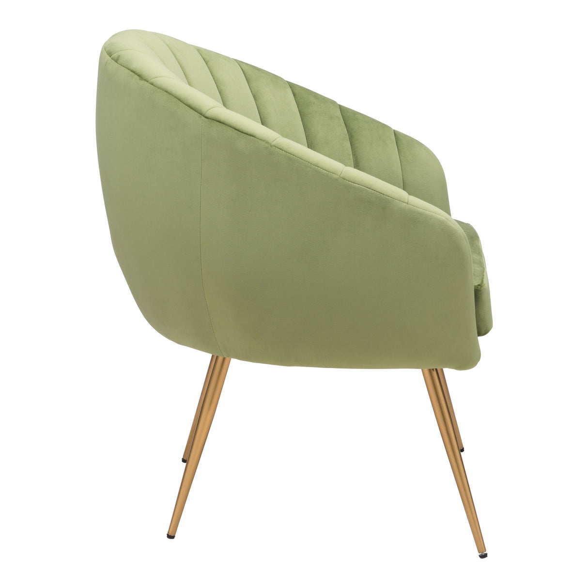 Carrie Rim Accent Chair Gray