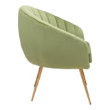 Carrie Rim Accent Chair Gray