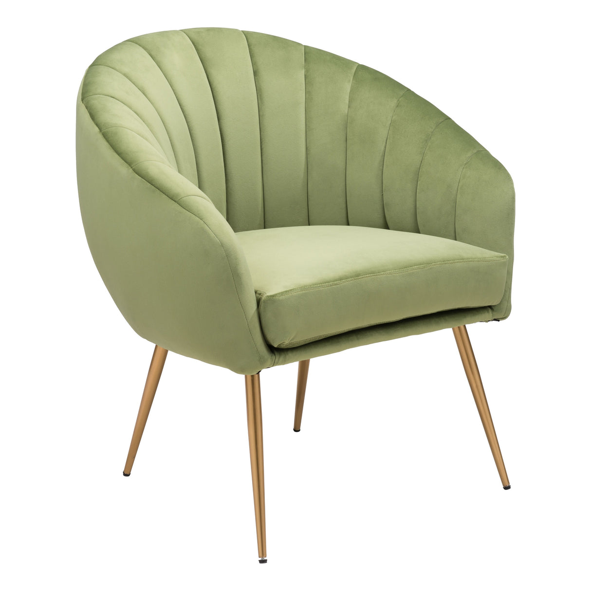 Carrie Rim Accent Chair Gray