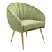 Carrie Rim Accent Chair Gray