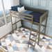 Max and Lily Twin-Size High Loft Bed