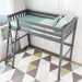 Max and Lily Twin-Size High Loft Bed