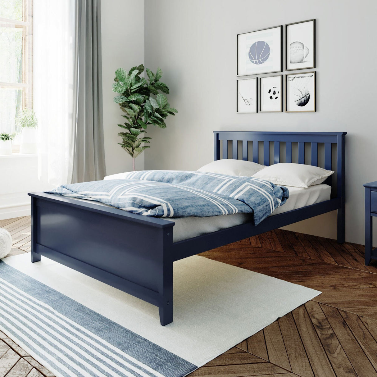 Max and Lily Full Size Platform Bed